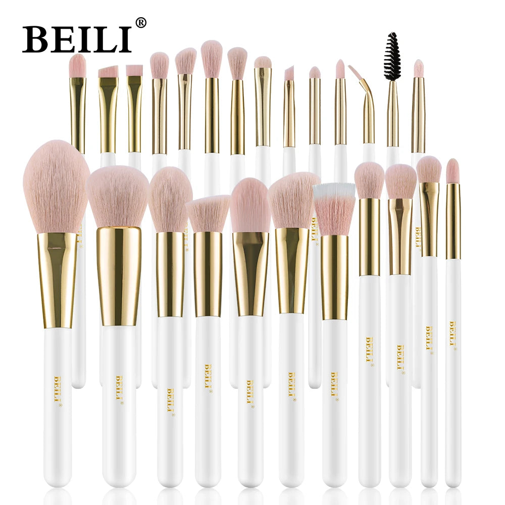 BEILI Brushes 25pcs Makeup Brush Set Cosmetic Foundation Brush Kit Eyeshadow Powder Blush Concealer Make Up Tool