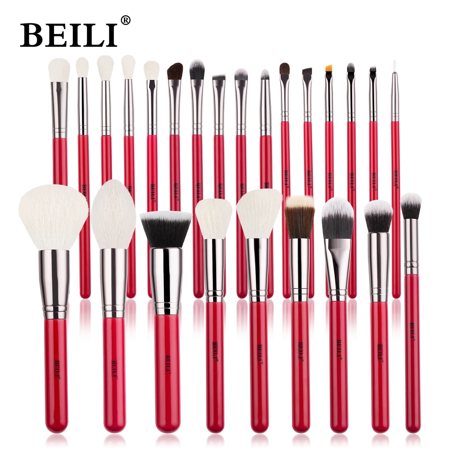 BEILI Brushes 25pcs Makeup Brush Set Cosmetic Foundation Brush Kit Eyeshadow Powder Blush Concealer Make Up Tool